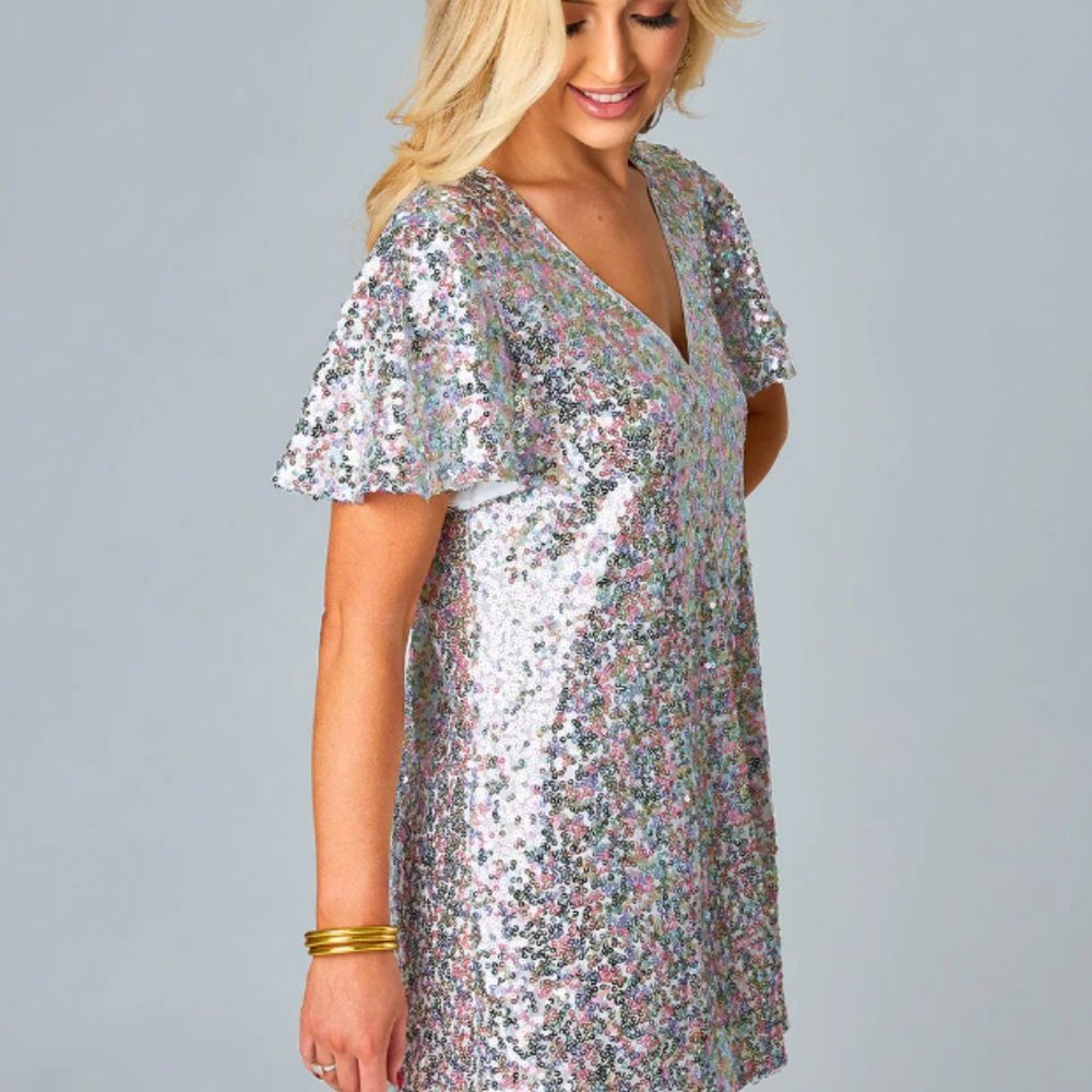 Buddylove Taya Sequin Dress - XS - V-Neck